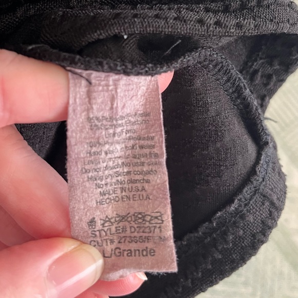 ESTAM Fit and Flare Dress L Black LBD Textured Polyester VGUC Free Shipping - Picture 5 of 5